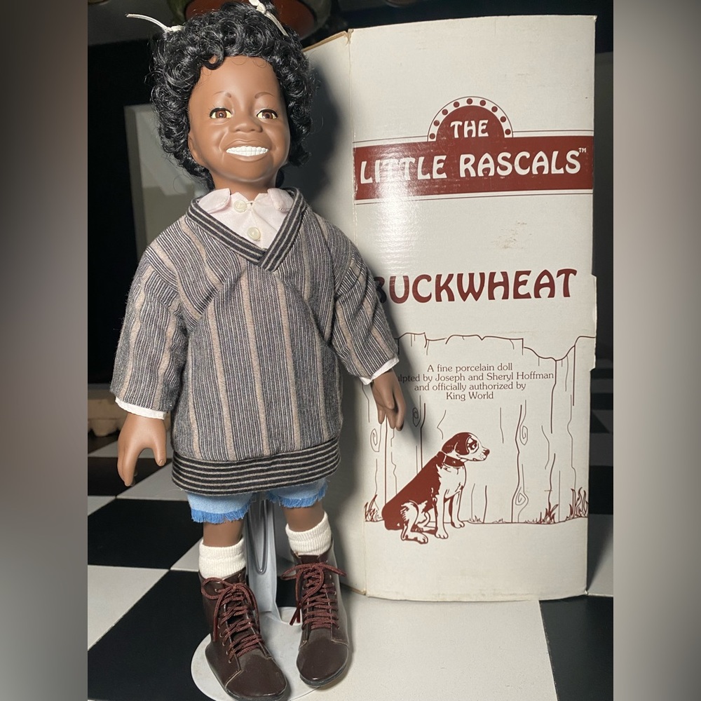 The Little Rascals Buckwheat Vintage Porcelain Doll